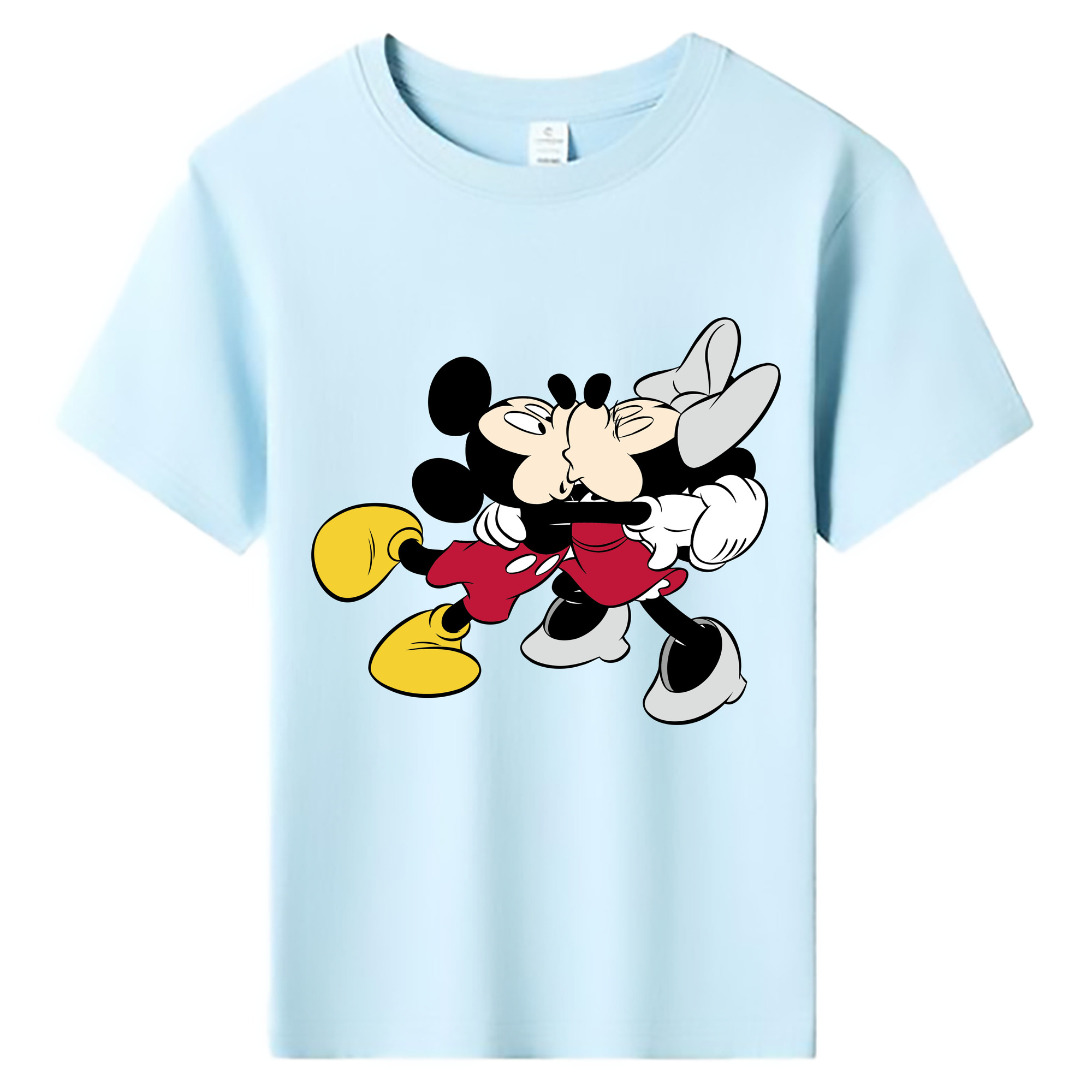 ミッキーマウス Mickey Mouse 綿100％キッズTシャツ（フロントプリント）
